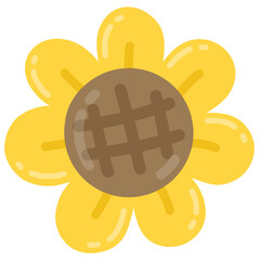 vector illustration of a sunflower 