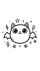 A cartoon hourglass character with antlers and a smiling face, surrounded by lightning bolts and spilling sand.