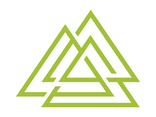 Mountain Icon, Modern Minimalist Silhouette Design