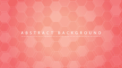 Abstract coral pink background with hexagonal tiles creating a soft blurry effect perfect for textures overlays or subdued design elements for digital art