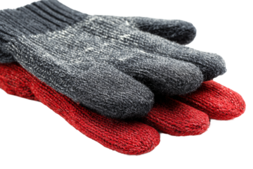 Smart Temperature Controlled Gloves with Adjustable Heat Levels Isolated on Transparent Background