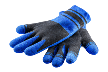 Heated Temperature Controlled Gloves for Outdoor Activities Isolated on Transparent Background