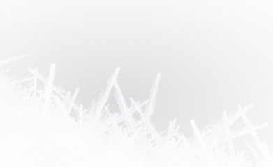 PNG Winter Ice Border with Transparent Frosted Design
