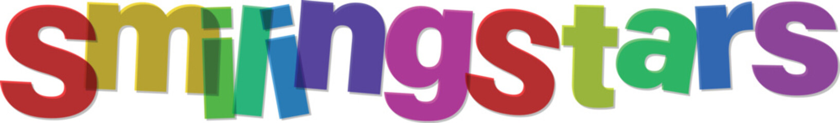 Playful Colorful Lettering Smiringstars Design for Creative Projects and Fun Graphics