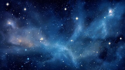 Obraz premium Celestial Vistas: Stellar Nebulae and Cosmic Starfields in Deep Space