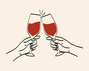 Celebrating with cheers and clinking glasses at a joyful gathering in a cozy setting