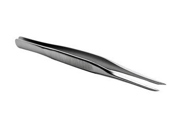 Fototapeta premium Durable tweezers with ergonomic design isolated on transparent background