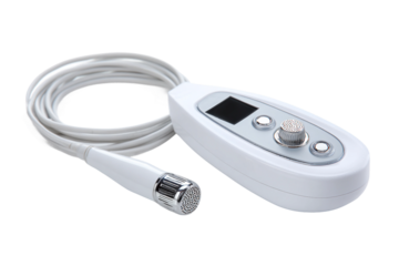 Skin care ultrasonic pore cleaner for blackhead removal isolated on transparent background