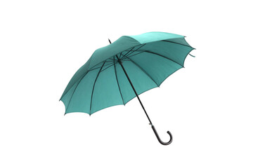 Windproof umbrella with sturdy frame isolated on transparent background