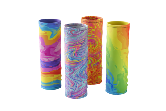 Cooling UV sleeves for hot weather isolated on transparent background