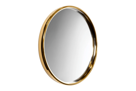 Frameless wall sized mirror with sleek design isolated on transparent background - Powered by Adobe