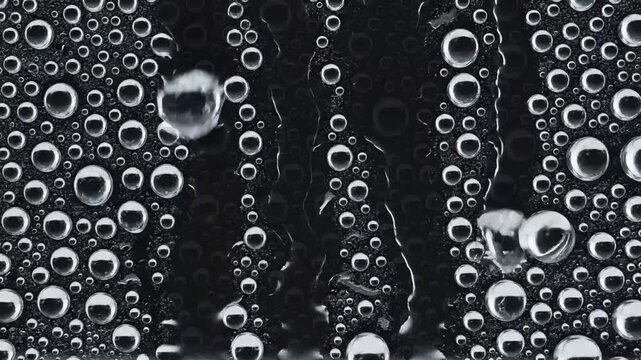 Rain Particles Overlay with Black Background