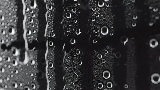 Falling Rain Effect on Black Screen