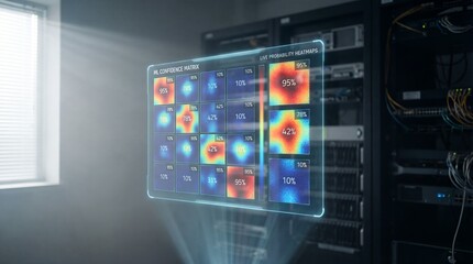 Analyzing Network Server Data on Holographic Display in a Data Center