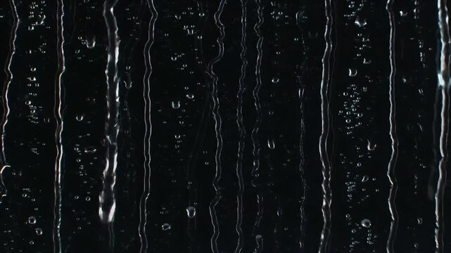 Rainfall Effect on Black Background