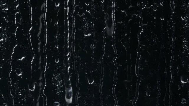 Dark Background Rainfall Video Overlay