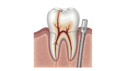 dental tools and equipment isolated on white background
