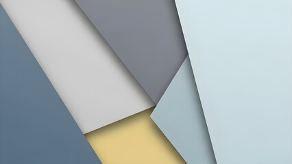 An abstract background layered with geometric shapes in soft pastel colors like gray, cream, light blue, and pale yellow. The look is modern, minimalist, and elegant.