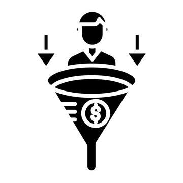 Sales Funne Vector Icon