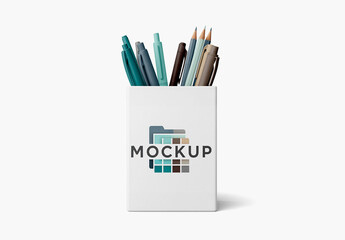 Desktop Organizer Filled Mockup