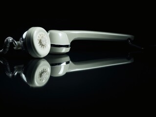 amplifier. Vintage brass megaphone with sound wave visualization, representing communication concept. product launch decks.