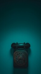 amplifier. Vintage brass megaphone with sound wave visualization, representing communication concept. product launch decks.