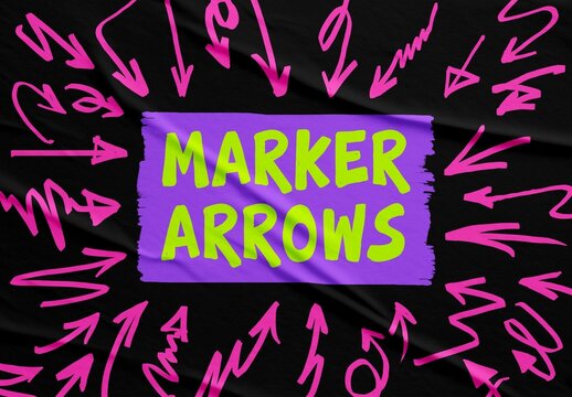 Transparent Marker Arrows Collection