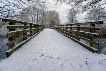 Zima nad rzeką Supraśl, Puszcza Knyszyńska, Podlasie