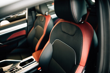 Front passenger seats of the new car