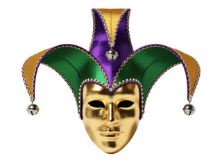 carnival mask on white background