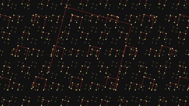 Abstract and visually striking, the image showcases a grid of pink dots against a black background, some dots subtly larger. Its purpose or message remains ambiguous