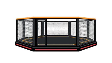 Octagon mma cage for martial arts training and events design