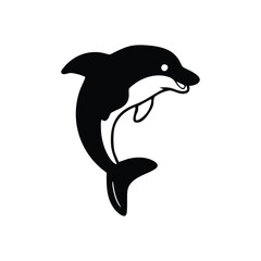 Dolphin jumping icon