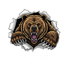 illustration of a cartoon bear