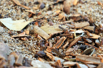 Organic garam masala mixture close up textured