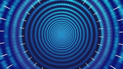 Abstract creative motion glowing blue stripe tunnel background. Video animation Ultra HD 4k footage.