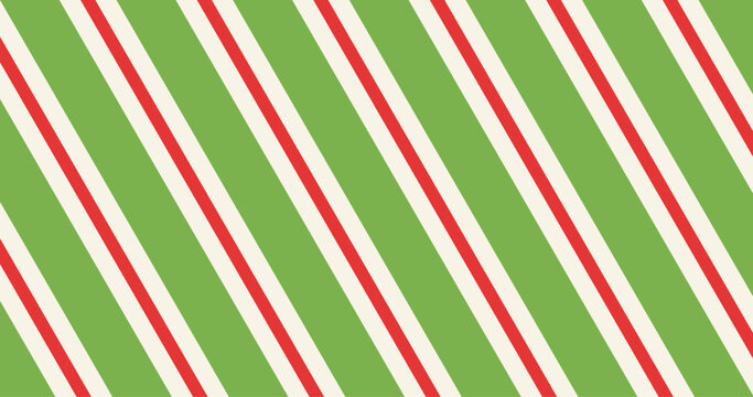 Patr&oacute;n sin costuras de rayas diagonales rojo y verde navidad
