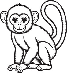 Obraz premium Cute cartoon animal vector illustration with cheerful wildlife characters