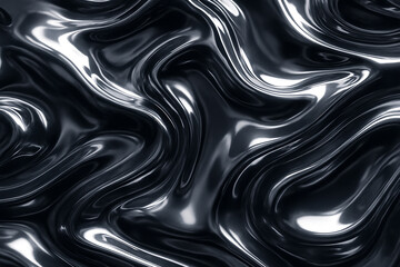 Obraz premium Abstract Liquid Chrome Metal Texture Background