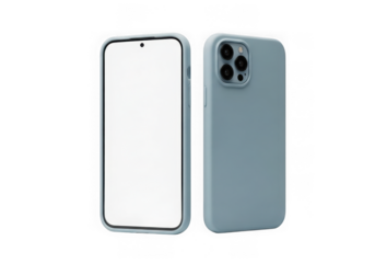 Modern smartphone isolated on transparent background