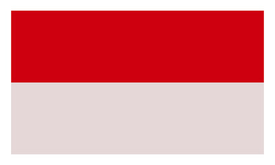National flag of Indonesia, 'Sang Saka Merah Putih,' featuring horizontal red and white stripes, patriotic symbol of the Republic.