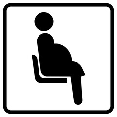 優先席　妊婦　イラスト