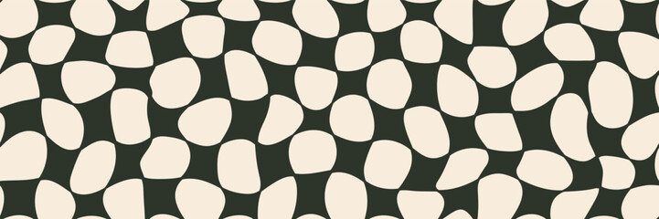 Seamless pastel checkered black and white distorted background . A cute retro pattern perfect for designs, textiles, scrapbooking and digital textures.