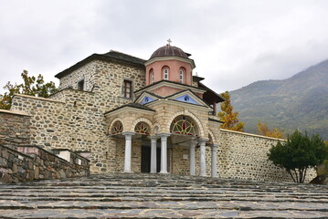 monastery in village Akritochori near village Sidirokastro in Greece