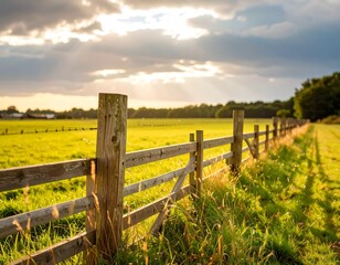Obraz premium Scenic rural landscape at sunset (1)