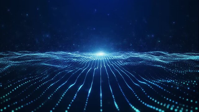 Digital Data Visualization Abstract Background