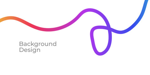 Wavy Gradient Shapes Background. Colorful Squiggles Line Design for Modern Flyers and Posters