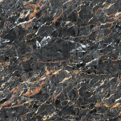 Black and orange bathroom tiles