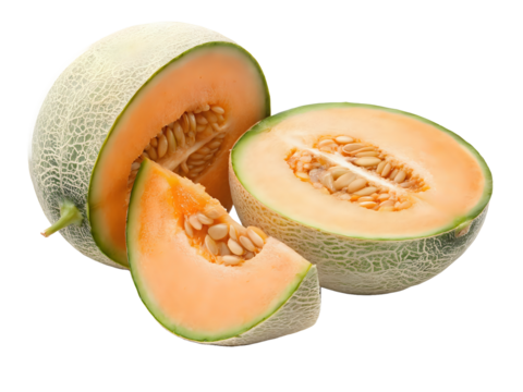 halved ,isolated on transparent png