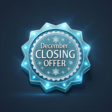 Frosted Final Call Badge &ndash; December Event PNG